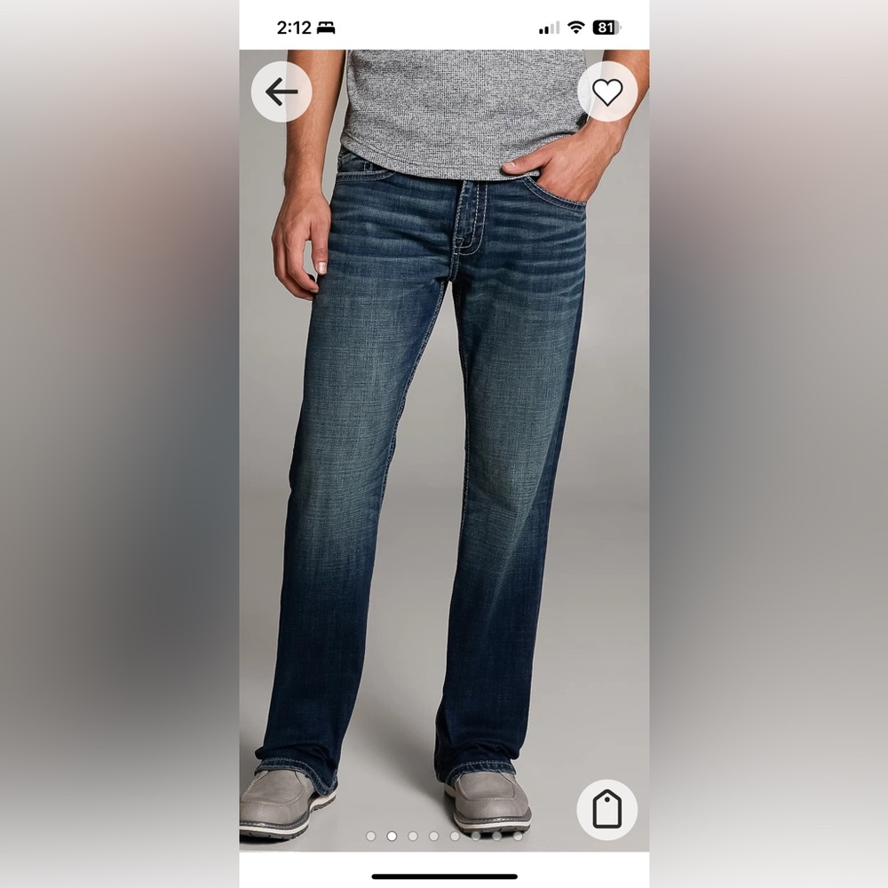 BKE Dark Blue Boot Cut Men’s Jeans
